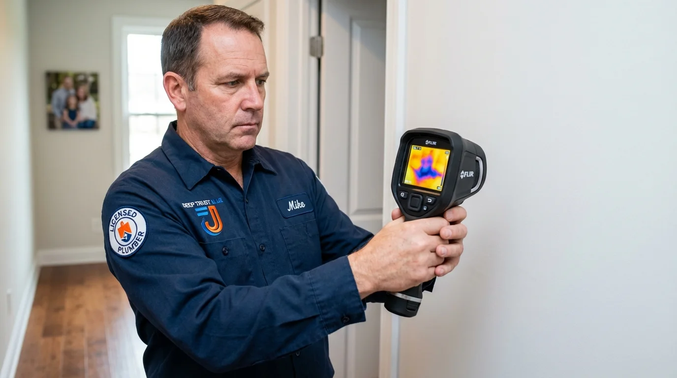 Thermal imaging leak detection by Johns Plumbing LLC in Beaufort